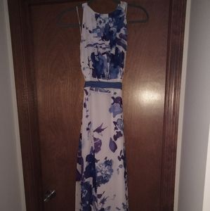 Floral Tie-back Maxi Dress